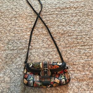 Sydney love stamp postcards crossbody clutch